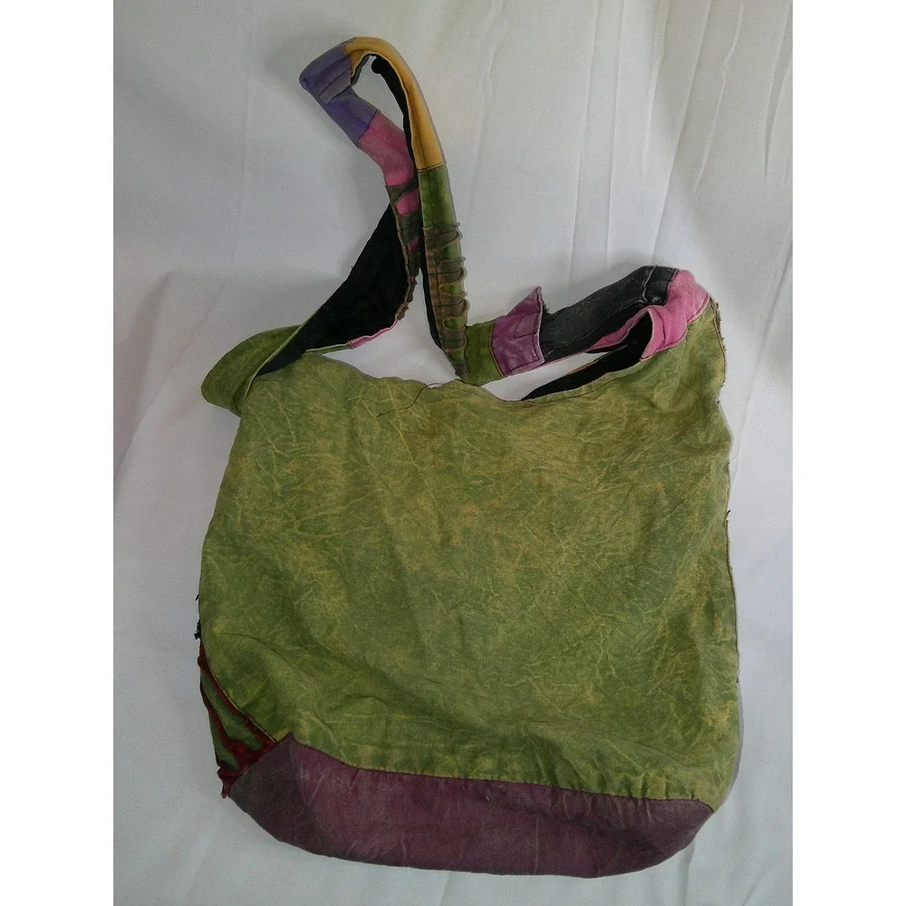 Peace Love Patchwork Hippie Boho Hobo Bag Purse Shoulder‎ Bag Colorful